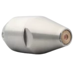 Vooraanzicht van de Alien 1 inch ontstoppingskop, ontworpen voor maximale penetratie van zware blokkades.