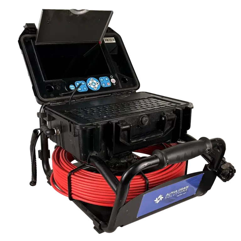 Compact Alpha Mini rioolcamera inspectiesysteem voor het inspecteren van nauwe afvoerleidingen en kleine diameters.