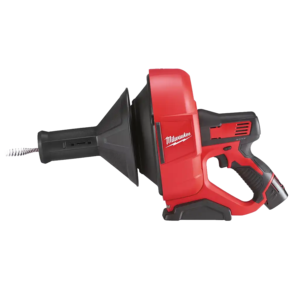 Milwaukee M12 subcompacte accu Elektrische Verenmachine en ontstoppingsmachine voor het reinigen van afvoeren tot 60 mm.
