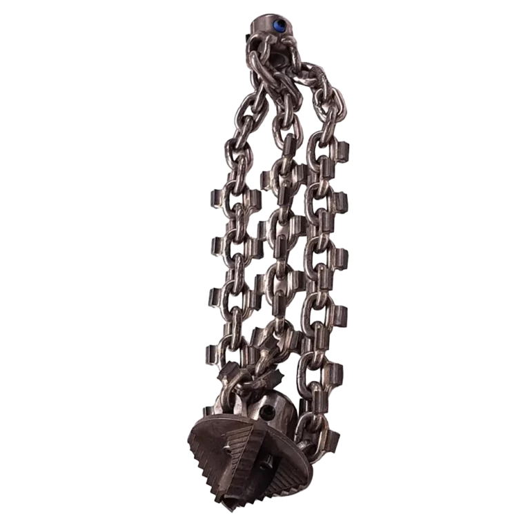 Picote Express Drill Chain met standaard carbide; de ideale freesketting voor het gelijktijdig openen van verstoppingen en het reinigen van rioolleidingen.
