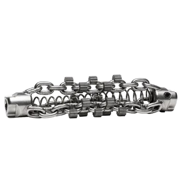 Losse Picote 3D Premium reserve ketting voor rioolreiniging, de zelfverstelbare vervangingsketting voor variabele buisdiameters van DN75 tot DN150.