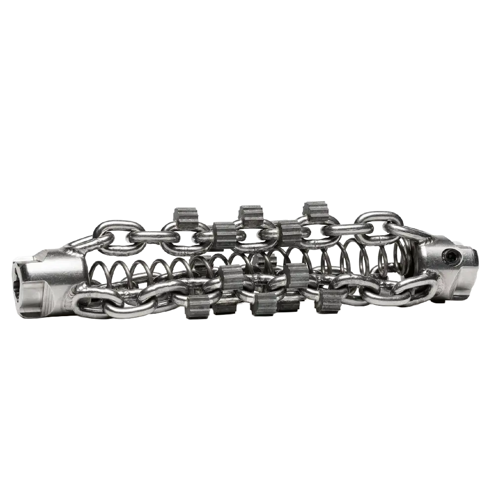 Losse Picote 3D Premium reserve ketting voor rioolreiniging, de zelfverstelbare vervangingsketting voor variabele buisdiameters van DN75 tot DN150.