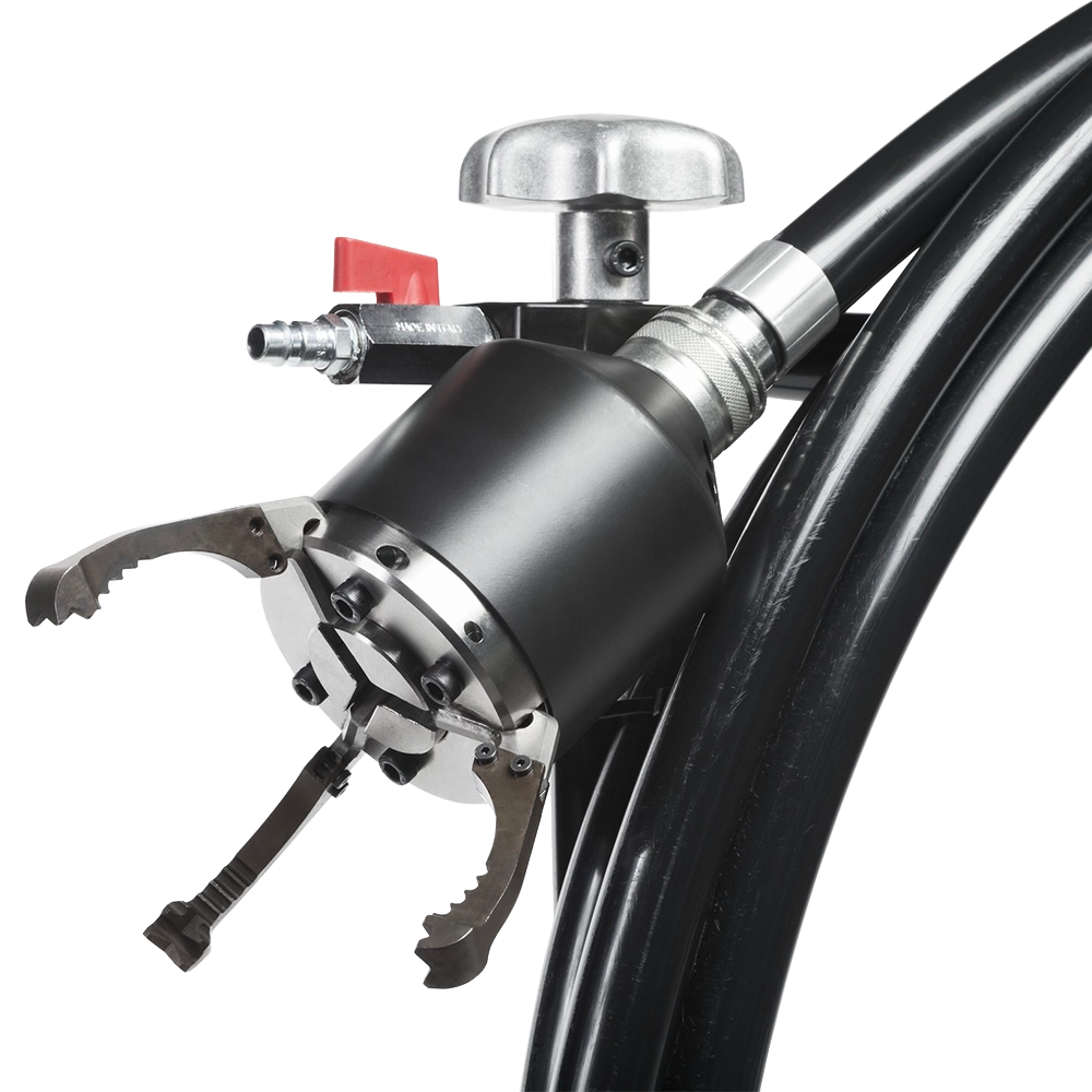 Picote Large Grabber pneumatische grijper voor zware industriële bergingen in het riool.
