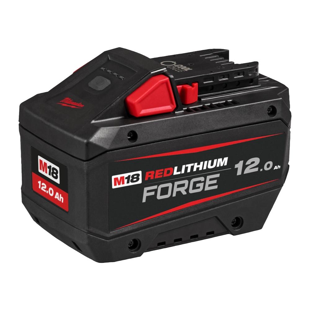 M18 REDLITHIUM FORGE accu 8.0Ah en 12.0Ah met verbeterde brandstofmeter.