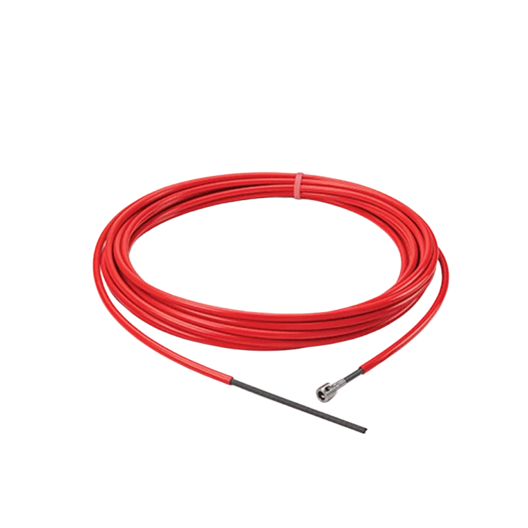 Ridgid FlexShaft DeadCore zwarte kabel met nylon mantel voor zwaar freeswerk.